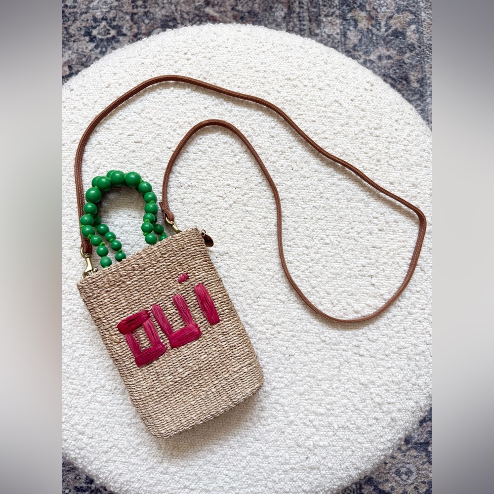 NWOT Clare V Raffia “Oui” Totita Bucket Bag Adorable!
